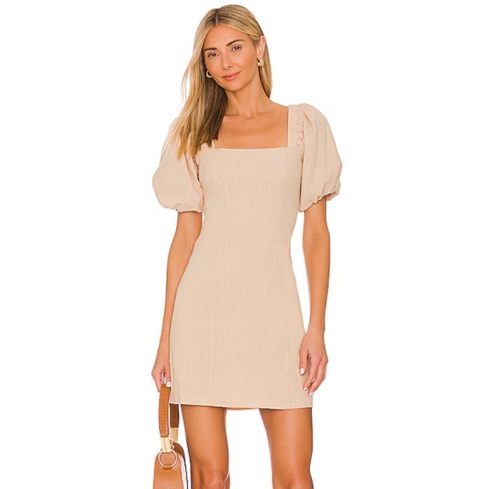 SNDYS Tuscany Linen Dress in Oat